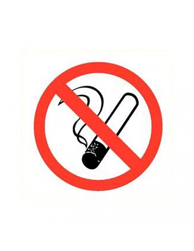 Roken verboden harde plaat rond 20cm