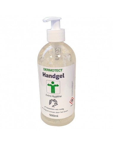 Dermotect Handgel Extra hygiëne met pomp 500ml