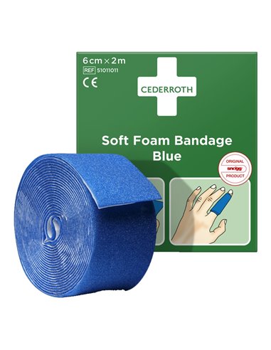 Snogg Cederroth Soft Foam 6 cm x 2m rol Blauw